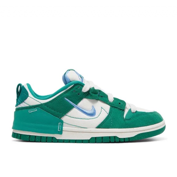 Nike  Dunk Low Disrupt 2 'Malachite'  Size 7.5 women's. Green and white Preowned - Picture 3 of 14